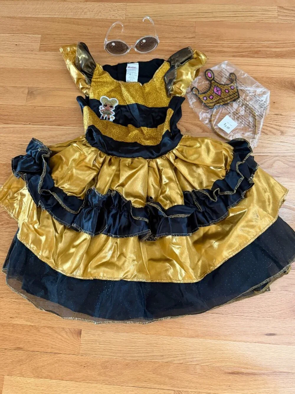 LOL Surprise Queen Bee Halloween Costume Size M(7-8)